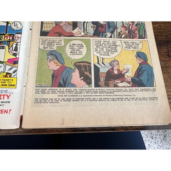 Gold Key Walt Disney Showcase Bedknobs And Broomsticks #6 January 1972 Retro - Picture 6 of 6